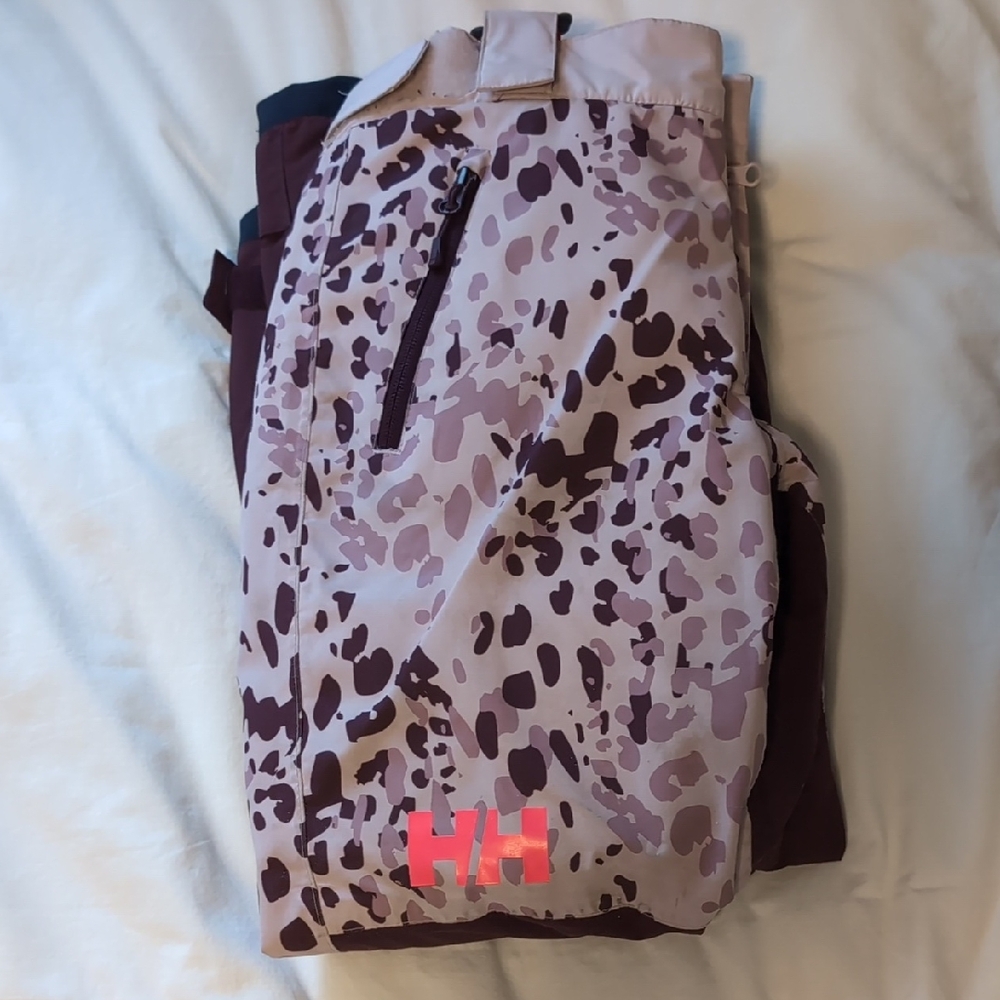 Helly Hansen Kids' Camo Snow Pants - Pink and Brown